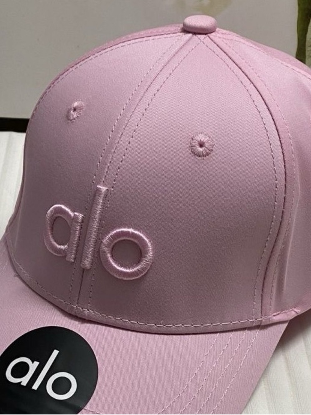 ALO Yoga Kids Light Pink Embroidered Cap